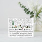 Amerikanische Staaten - Washington Postcard Postkarte (Stehend Vorderseite)