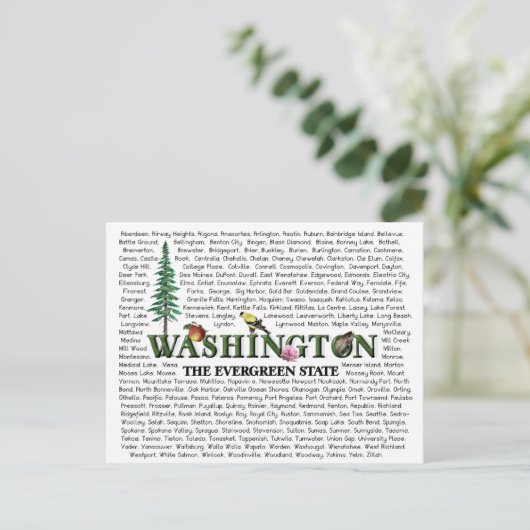 Amerikanische Staaten - Washington Postcard Postkarte (Stehend Vorderseite)