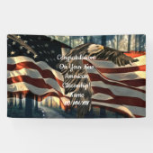 Amerikanische Staatsbürgerschaft Eagle American Fl Banner (Horizontal)
