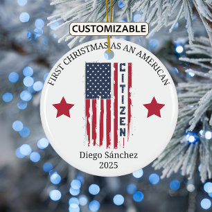 Amerikanische Staatsbürgerschaft, US-Staatsbürgers Keramik Ornament