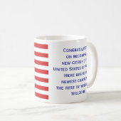 Amerikanische Staatsbürgerschafts-Flaggen-Tasse Kaffeetasse (VorderseiteRechts)