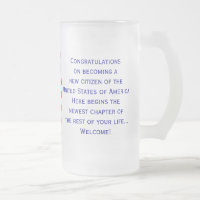 Amerikanische Staatsbürgerschafts-Flaggen-Tasse