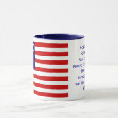 Amerikanische Staatsbürgerschafts-Flaggen-Tasse Tasse (Zentrum)