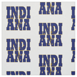 Amerikanische Staatsflagge Indianas Stoff