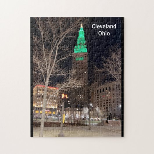 AMERIKANISCHE STADT CLEVELAND OHIO JIGSAW PUZZLE (Vertikal)