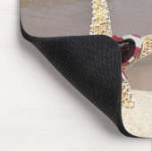 Amerikanische Starfish mit Flagge Mousepad (Ecke)