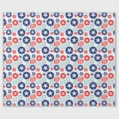 Amerikanische Sterne Geschenkpapier (Flach)