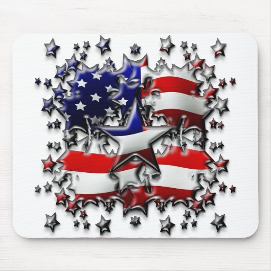 Amerikanische Sterne Mousepad (Vorne)