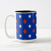 Amerikanische Sterne Zweifarbige Tasse (Links)