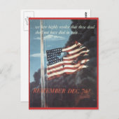 Amerikanische Stolz- und Ruhmeskarten Postkarte (Vorne/Hinten)