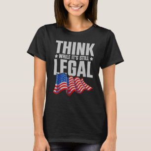 Amerikanische Stolzpolitik - US-Flagge konservativ T-Shirt