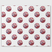 Amerikanische Störungssucher USA-Flaggen-Ikone Geschenkpapier (Flach)