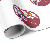 Amerikanische Störungssucher USA-Flaggen-Ikone Geschenkpapier (Rolleneckpunkt)