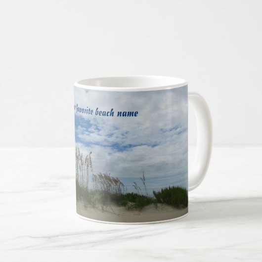 Amerikanische Strand-Sanddünen Kaffeetasse (VorderseiteRechts)