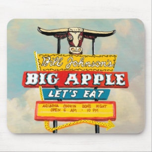 Amerikanische Straße Restaurant Schild Mousepad