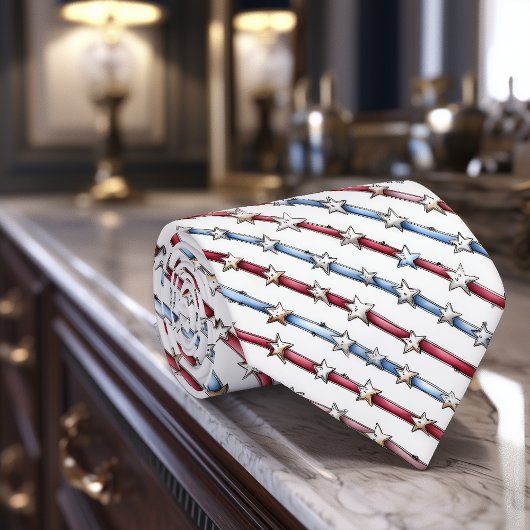 Amerikanische Streifen mit Sternen Krawatte