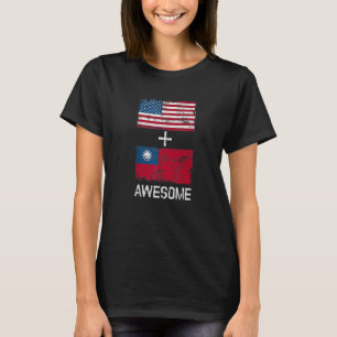 Amerikanische + Taiwanesische großartige USA- und T-Shirt