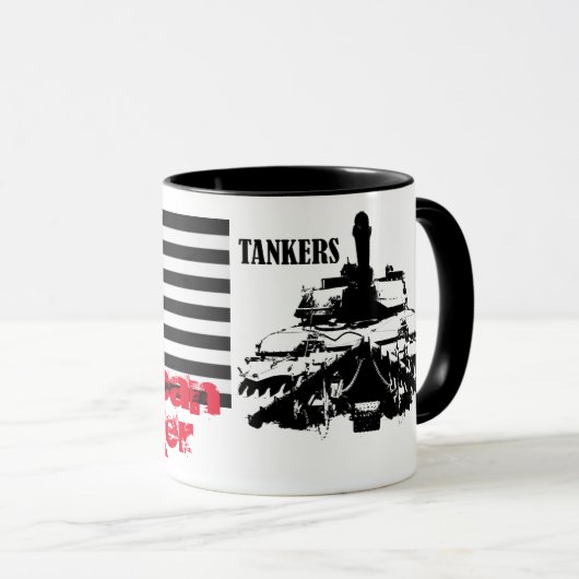 Amerikanische Tanker-Tasse Tasse (VorderseiteRechts)