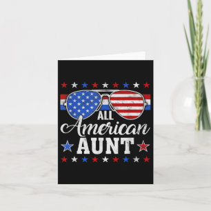 Amerikanische Tante Matching Family 4. Juli USA Pa Karte