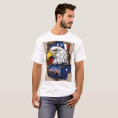 Amerikanische Tattoo-Designs zeichnen sich oft dur T-Shirt (Vorne ganz)