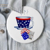 Amerikanische Tee-Schale und Taschen-Knopf Button (Beispiel)