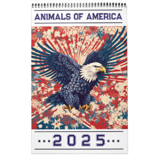 Amerikanische Tiere - Kalender 2025
