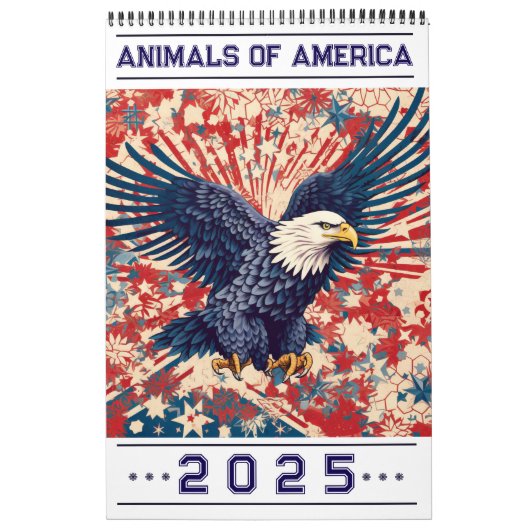 Amerikanische Tiere - Kalender 2025 (Titelbild)