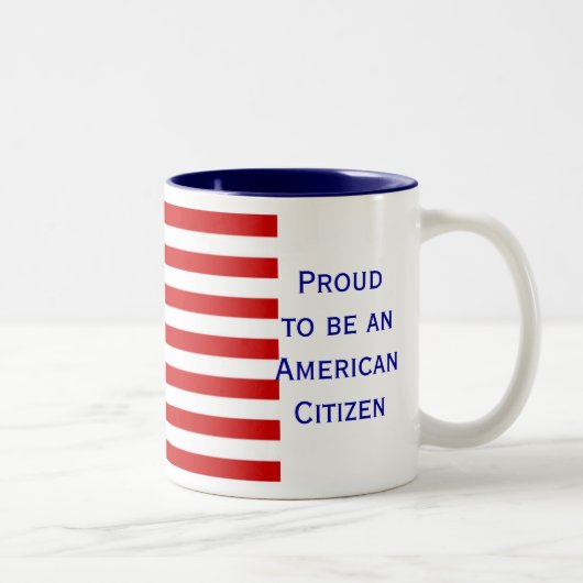 Amerikanische Ton-Kaffee-Tasse der Zweifarbige Tasse (Rechts)