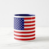 Amerikanische Ton-Kaffee-Tasse der Zweifarbige Tasse (Mittel)