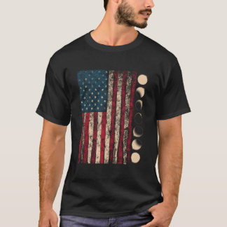 Amerikanische totale Sonnenfinsternis Totalitätsph T-Shirt