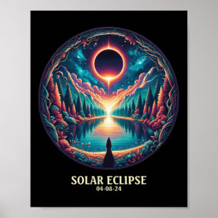 Amerikanische Totalität 8. April 2024 Mystic Total Poster