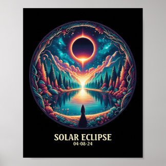 Amerikanische Totalität 8. April 2024 Mystic Total Poster