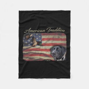 Amerikanische Tradition Waterfowl Duck Jagd Hund B Fleecedecke