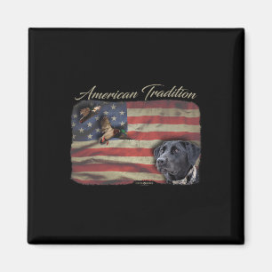Amerikanische Tradition Waterfowl Duck Jagd Hund B Magnet