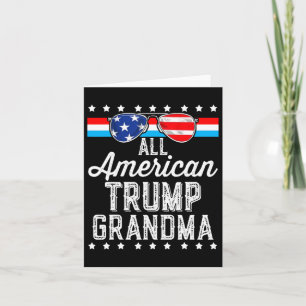 Amerikanische Trump-Oma-amerikanische Fahne Sungle Karte