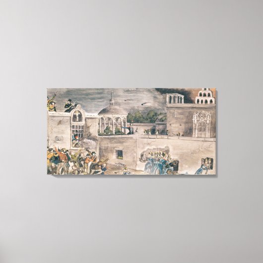 amerikanische Truppen unter General Doniphan Leinwanddruck (Vorderseite)