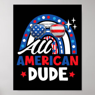 Amerikanische Typ am 4. Juli Patriotische Amerikan Poster