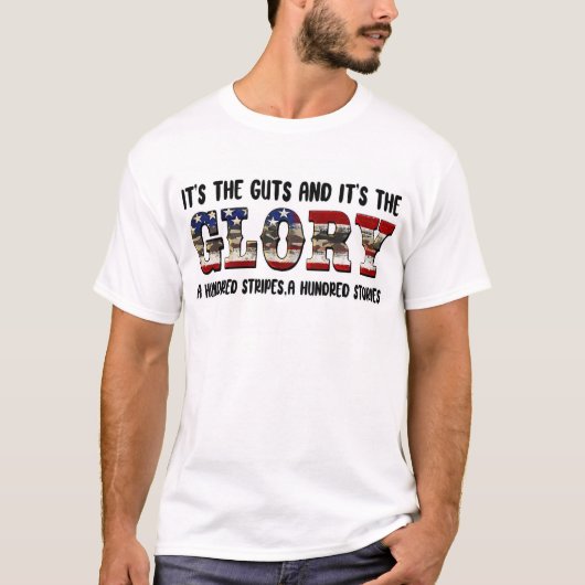Amerikanische Typografie T-Shirt (Vorderseite)