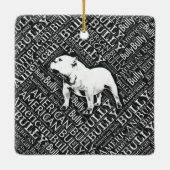 Amerikanische Tyrann-Wort-Kunst Keramikornament (Rückseite)