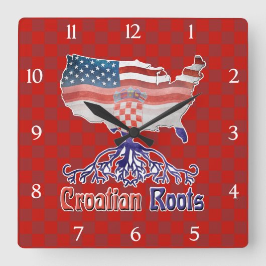 Amerikanische Uhr der Kroatischen Roots Square (Vorderseite)