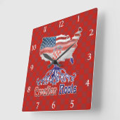 Amerikanische Uhr der Kroatischen Roots Square (Winkel)