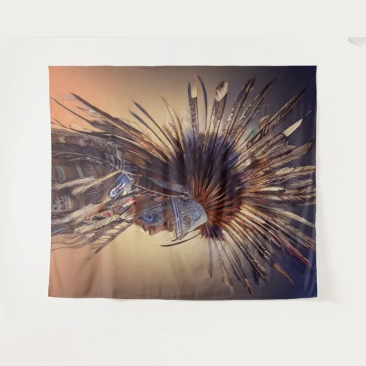 Amerikanische Ujibwe-Tapestry Wandteppich (Vorderseite (Horizontal))