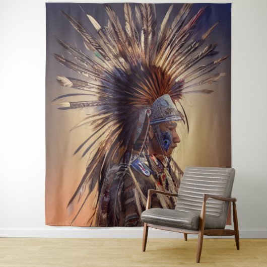 Amerikanische Ujibwe-Tapestry Wandteppich (Beispiel)