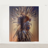 Amerikanische Ujibwe-Tapestry Wandteppich (Vorderseite)