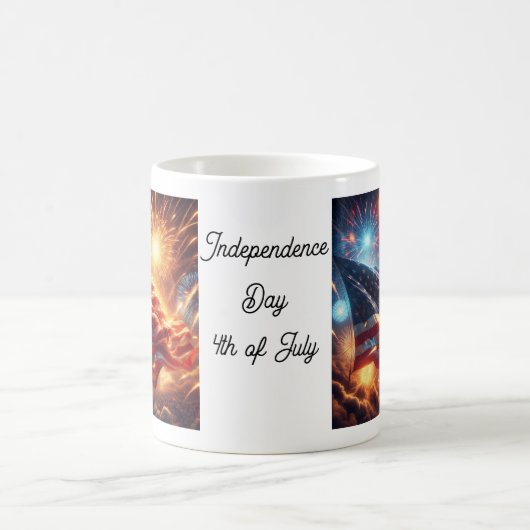 Amerikanische Unabhängigkeit Kaffeetasse (Mittel)