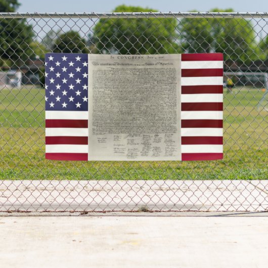Amerikanische Unabhängigkeitsflagge Banner (Insitu)