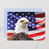 Amerikanische Unabhängigkeitskarte Postkarte (Vorne/Hinten)