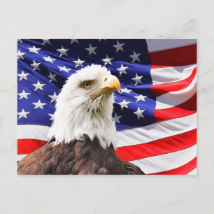 Amerikanische Unabhängigkeitskarte Postkarte