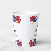 Amerikanische Unabhängigkeitstag 4. Roter weißer R Pappbecher (Rechts)