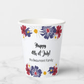 Amerikanische Unabhängigkeitstag 4. Roter weißer R Pappbecher (Vorderseite)